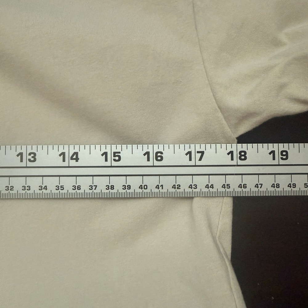 Reformation Tan Organic Cotton Longer Line Tee Size S - Picture 7 of 10